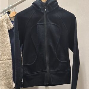 Lululemon Scuba Hoody Black Zip-Up Hoodie- size 6